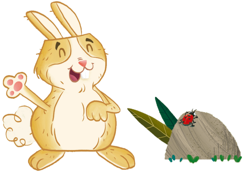 Com o Coelhinho, as crianças vão aprender a esperar, respirar e se acalmar de uma maneira muito divertida!